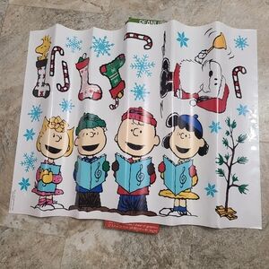 Peanuts and Gang Christmas Window Vinyl Clings